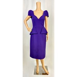 Gianfranco ferre midi purple dress, size 42 IT